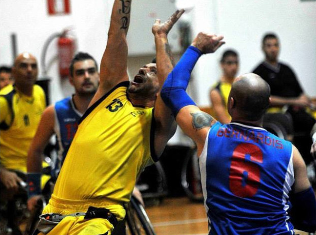 Il campione di basket in carrozzina Stefano Rossetti