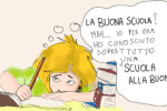 vignetta di Scrivo Suibanchi (pseudonimo di una insegnante di sostegno precaria)