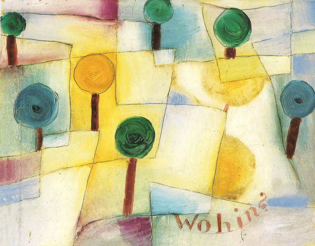 Un paesaggio dipinto da Paul Klee