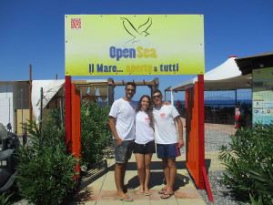 Alcuni volontari di Open Sea