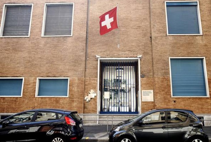 L'ingresso della Scuola Svizzera di Milano