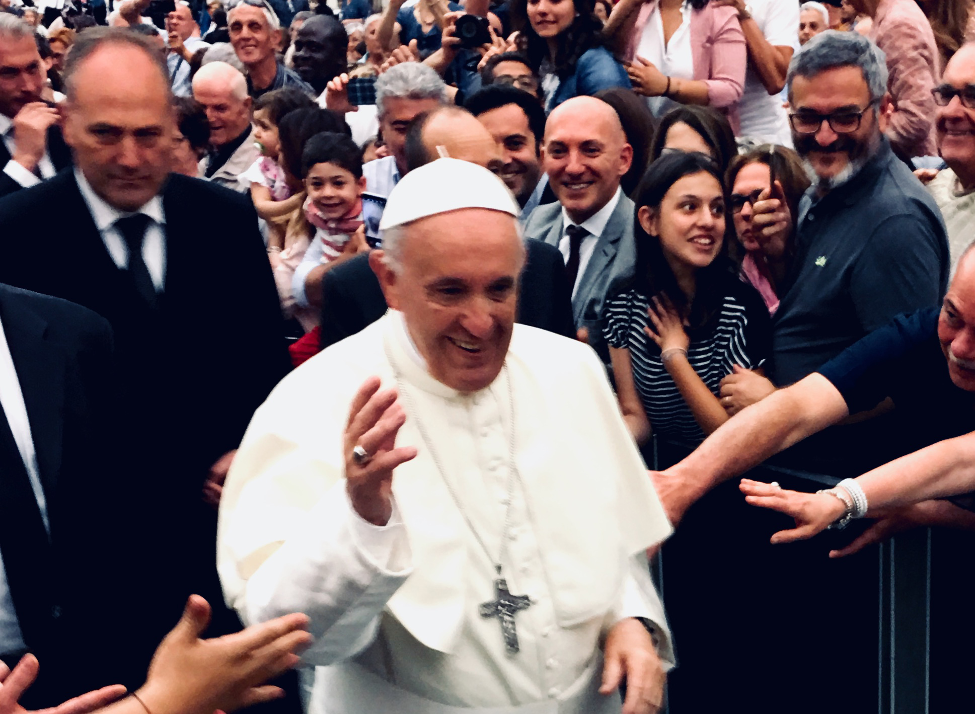 Papa Francesco incontra la UILDM (foto di Angelo Andrea Vegliante)
