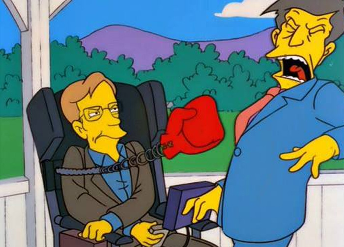 Persino I Simpson hanno avuto Hawking come ospite