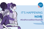 Un'immagine della campagna contro la sterilizzazione forzata