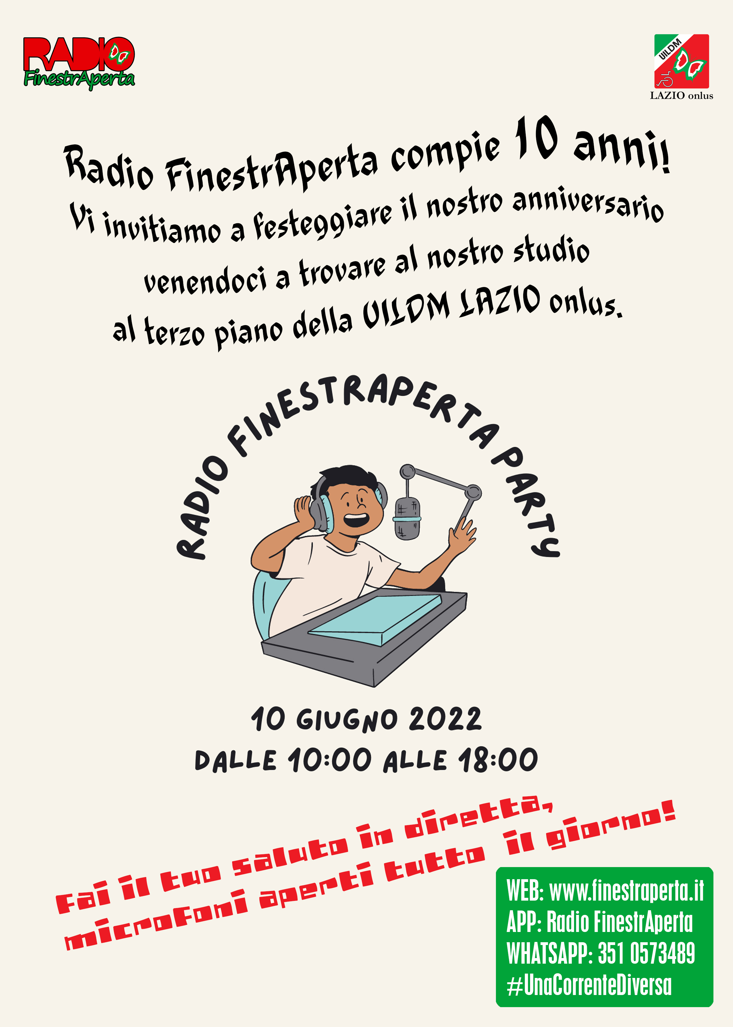 La locandina di Radio FinestrAperta Party