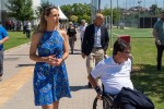 Valentina Vezzali e Luca Pancalli visitano il campus delle Tre Fontane (foto: Comitato Italiano Paralimpico)