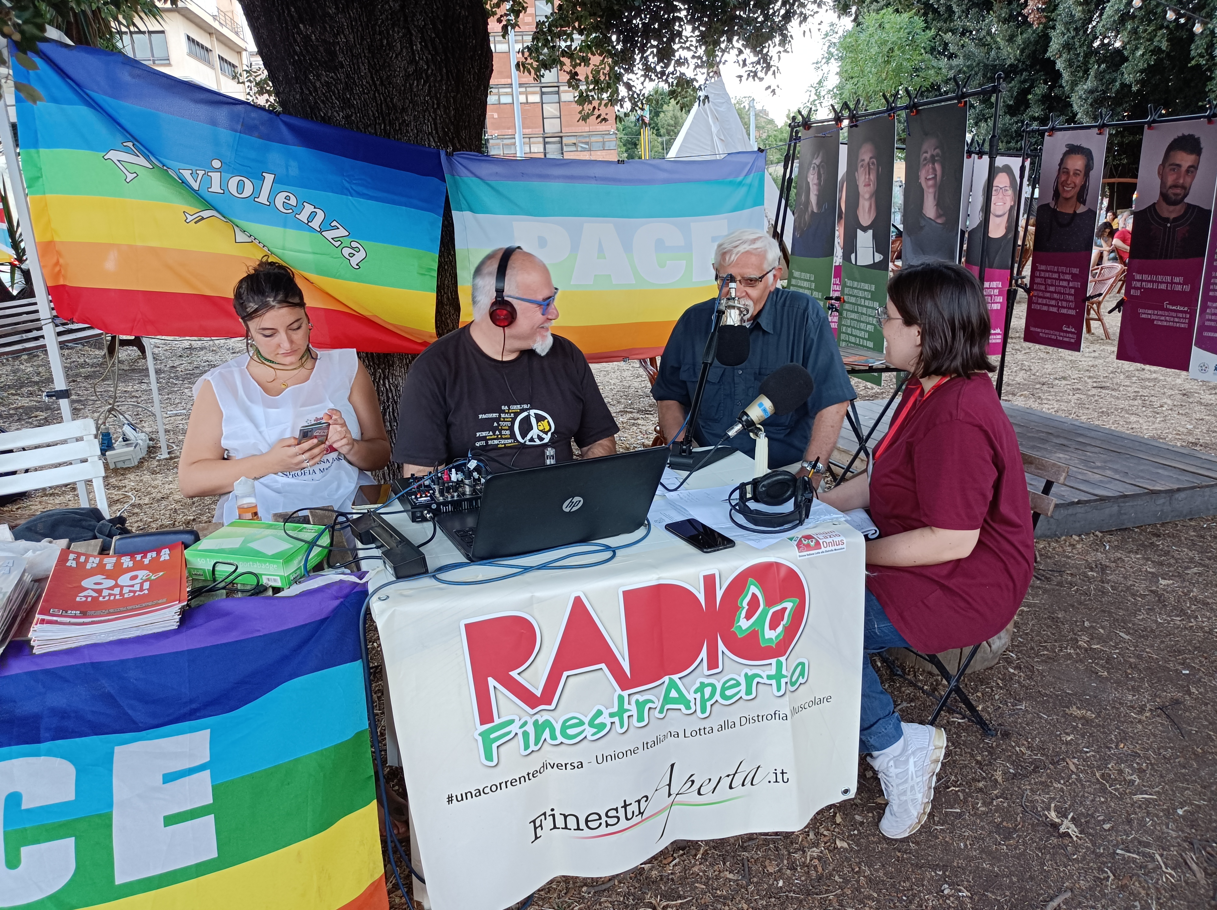 La nostra postazione al Festival del Servizio Civile