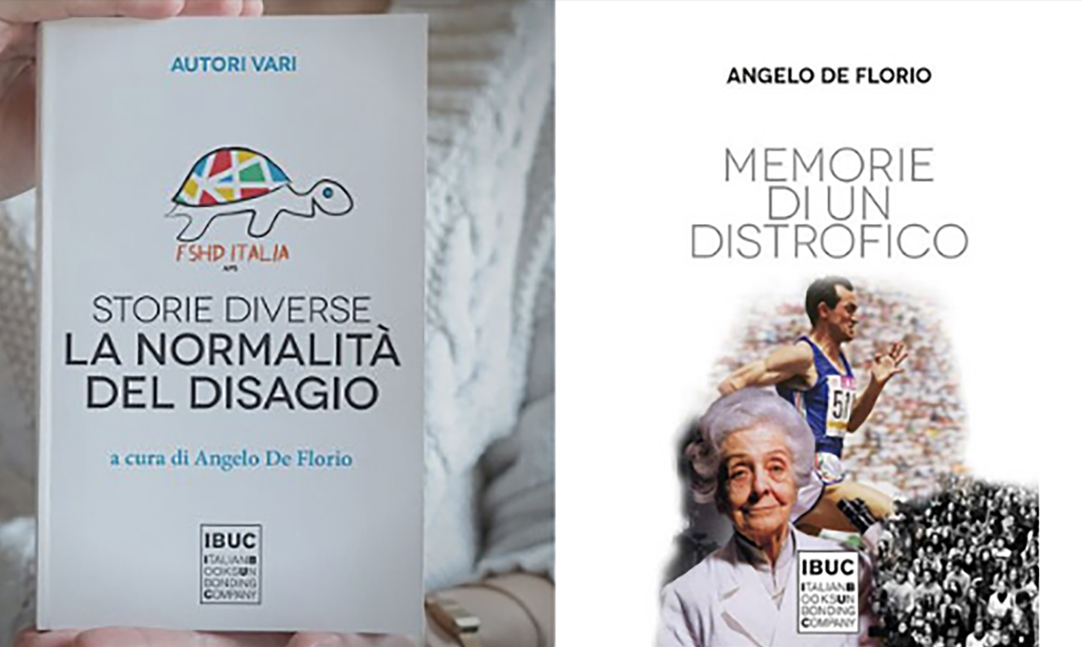 Le copertine dei due libri presentati a cura di FSHD Italia