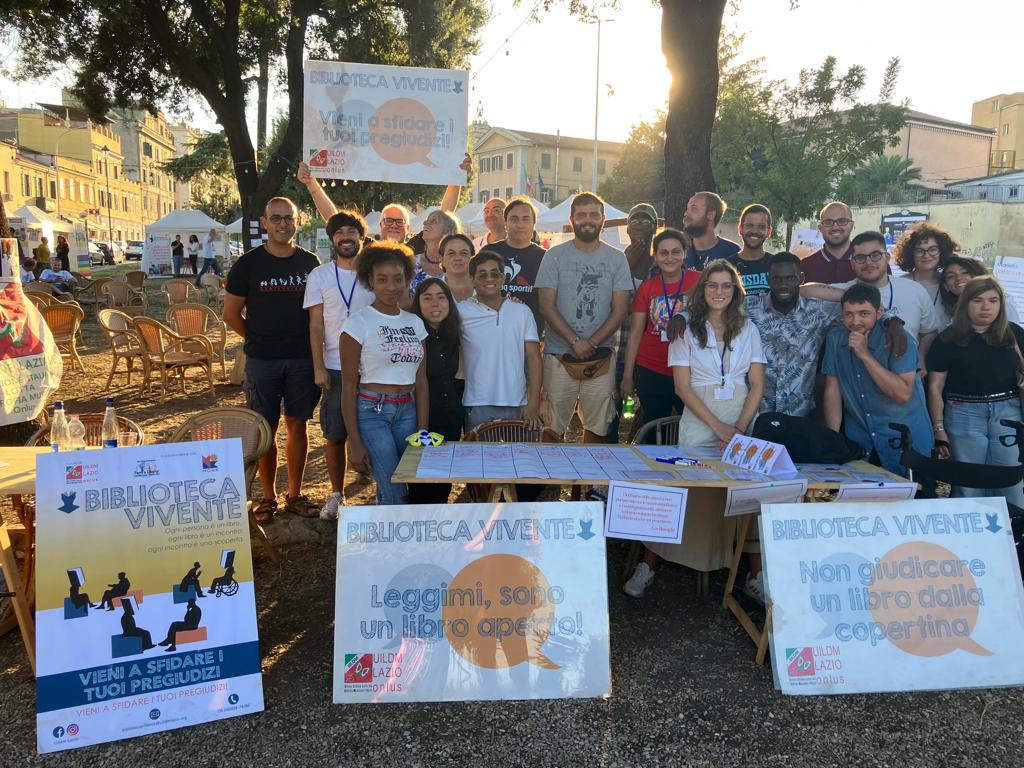 Al Festival, la UILDM LAZIO era presente con la sua iniziativa della Biblioteca Vivente